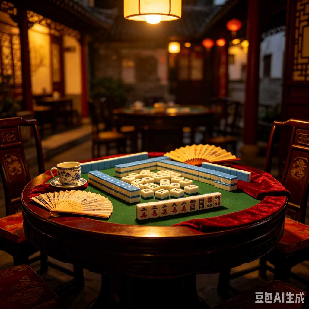 classic oriental board game mahjong