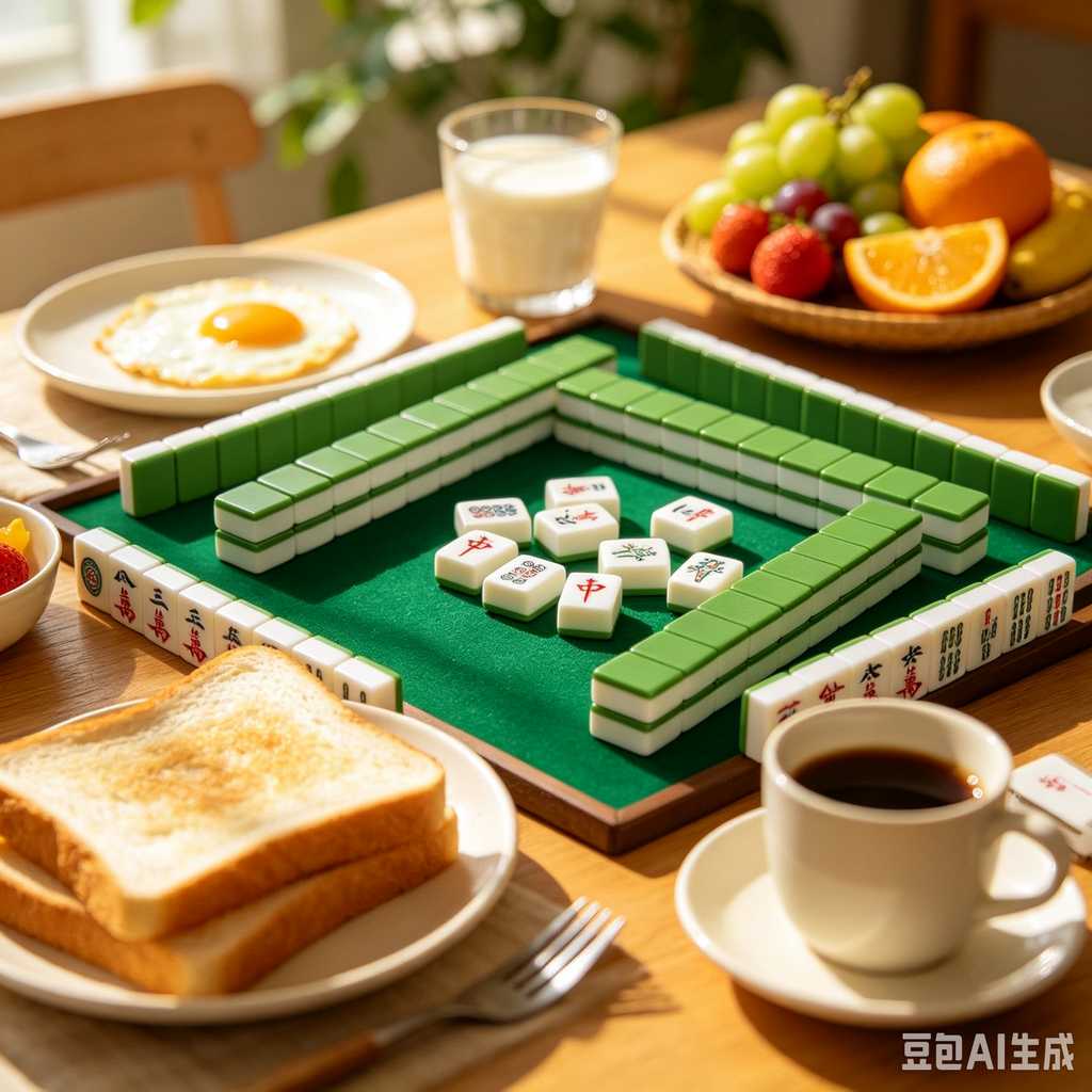 antique style mahjong set